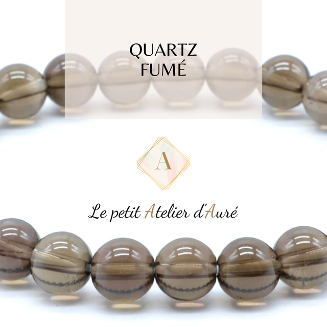 Quartz Fumé : Bracelet en pierres naturelles sur mesure