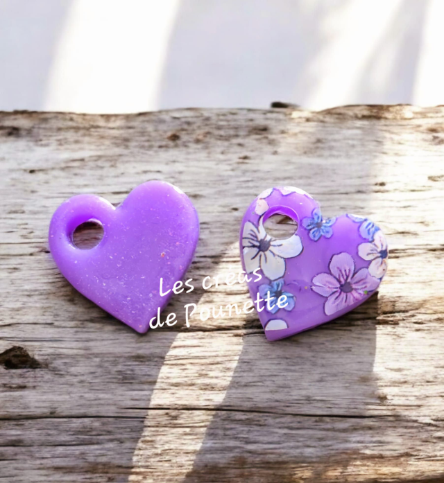 Pampilles coeurs réversibles