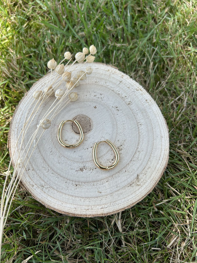 Créoles ovales arrondies 