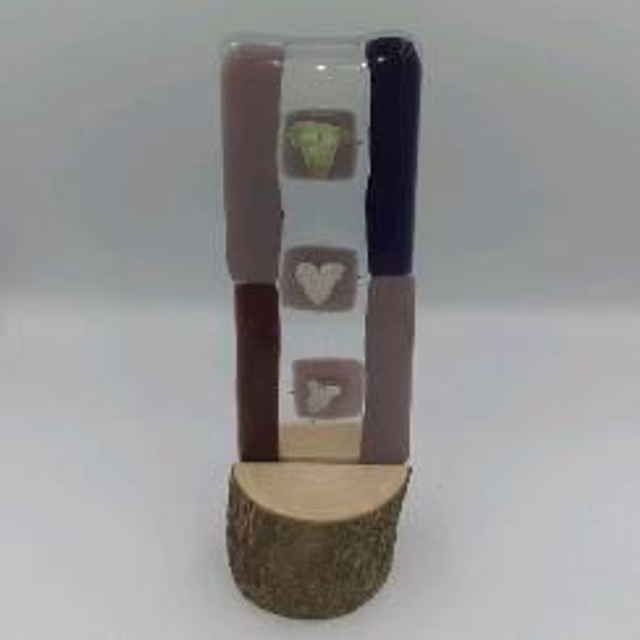 Purple silver leaf suncatcher 