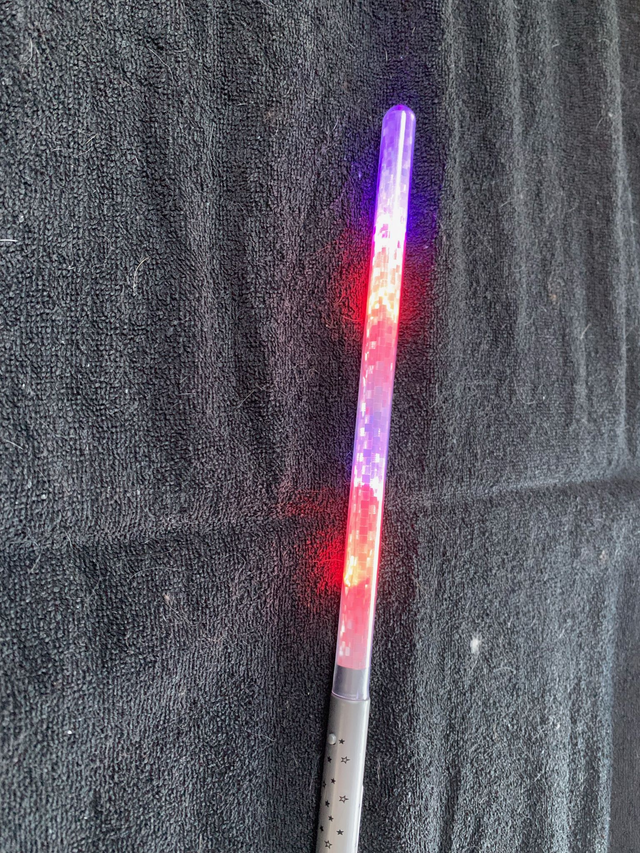 glowing wands 