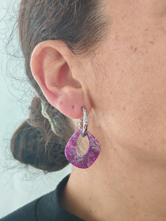 Choupettes Marine réversibles violette