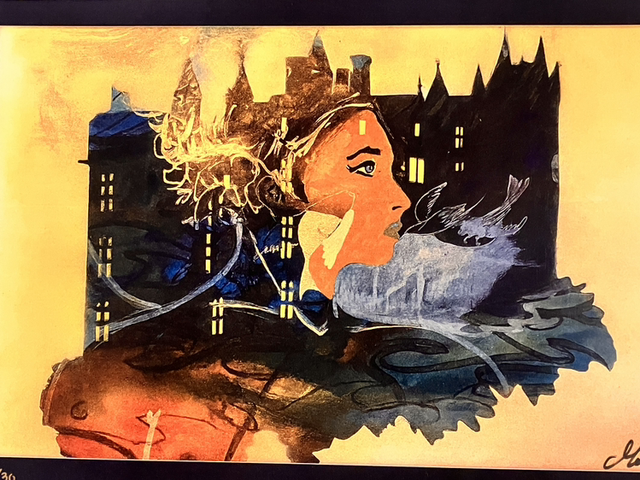 PRINT - la belle au château 