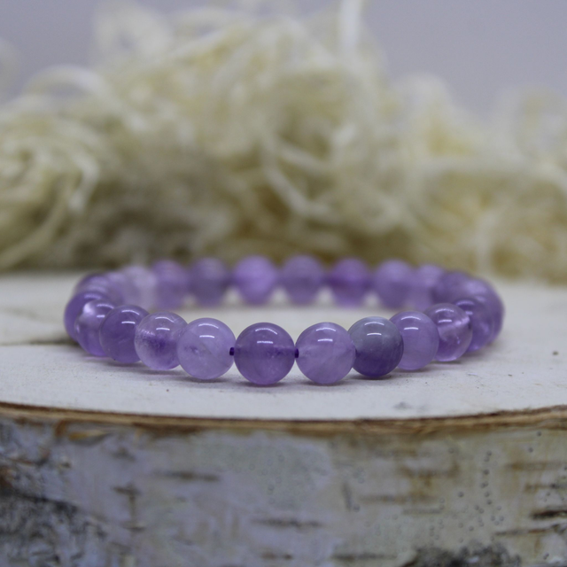 Bracelet Améthyste lavande 