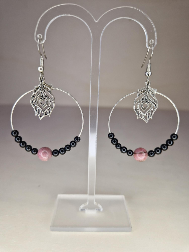 Rhodonite, Tourmaline noire / 071