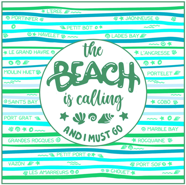 101 CARD - BEACH IS CALLING [BLUE/GREEN]
