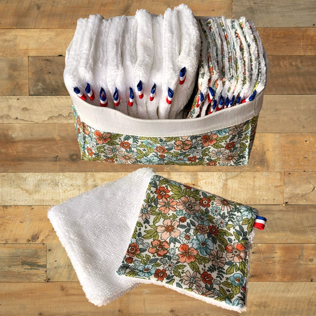 Coffret Douceur Bambou — 20 Lingettes &amp; Panier de Rangement