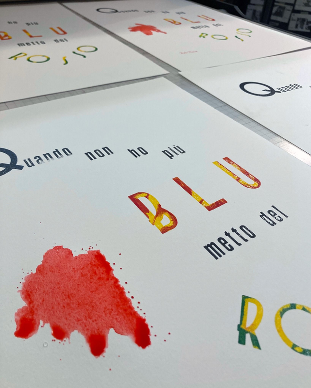 "Quando non ho più blu" - Rosso-