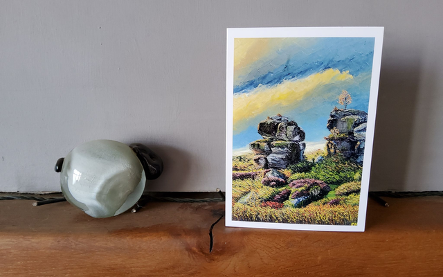 Brimham Rocks. Art card/coaster