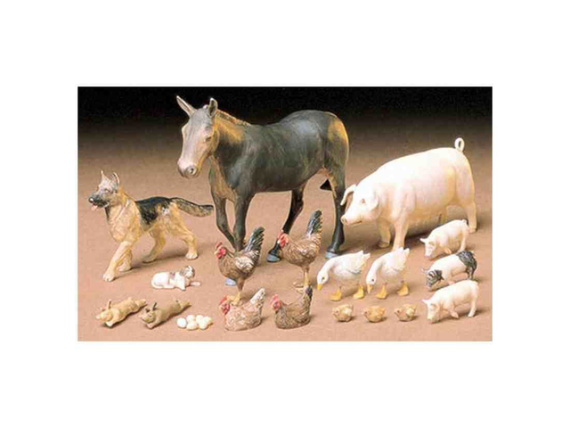 Animaux de ferme Tamiya 35128 1/35