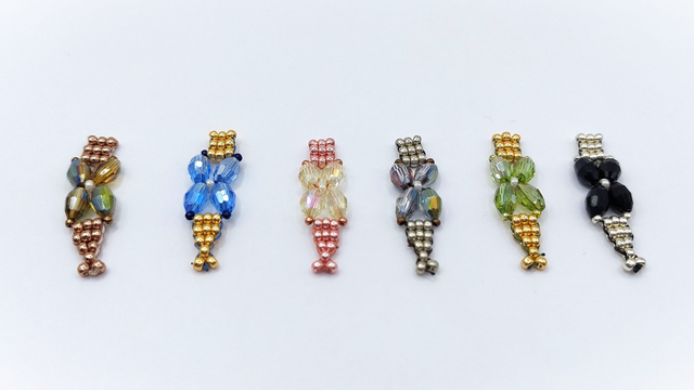 Sparkly Four Petals Beaded Bracelet Kit