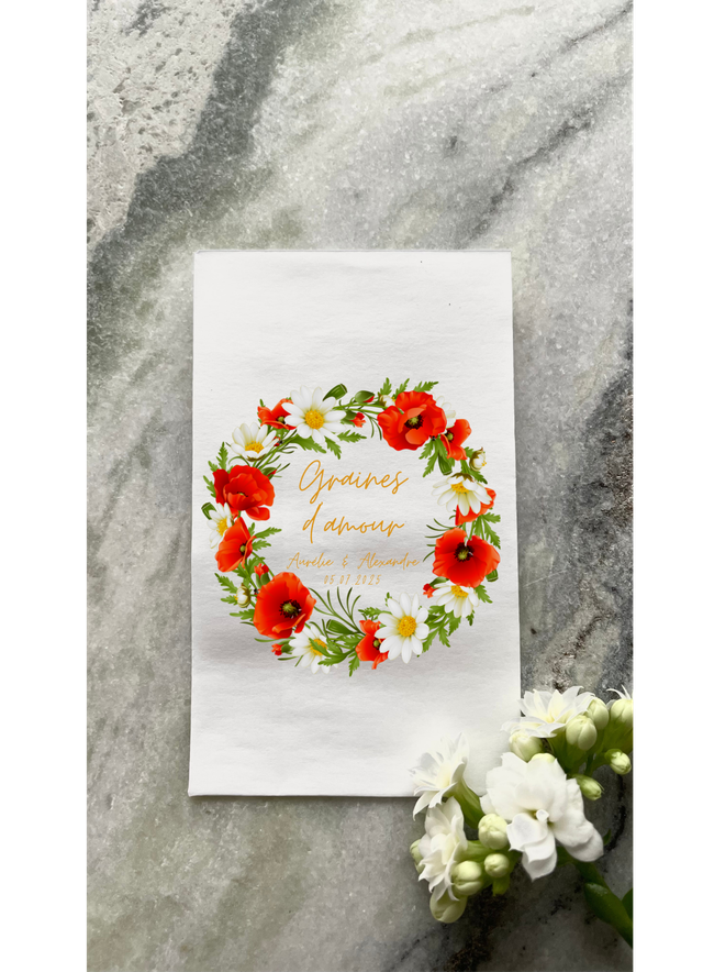 Sachet de graines &quot;Louise&quot; - Personnalisable