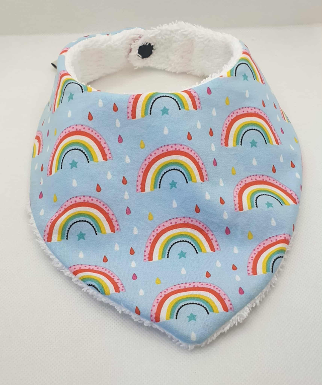 Bavoir bandana "Arc-en-ciel" 