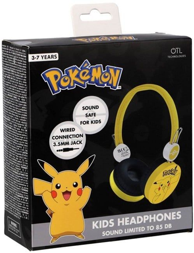 CASQUE STÉRÉO POKÉMON PIKACHU PLIABLE POUR ENFANTS
