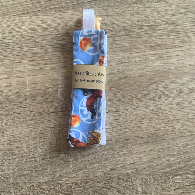 Lot de 4 marque pages en tissu