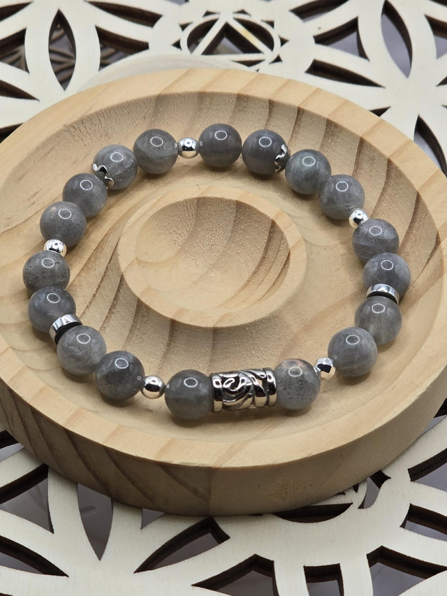 Bracelet Labradorite 0,8 cm