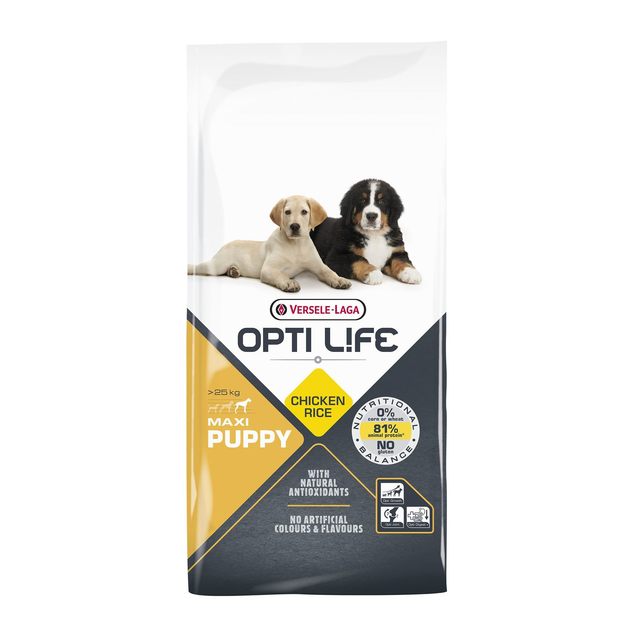 Croquettes Opti Life chiot maxi Poulet sans gluten : 12.5kg