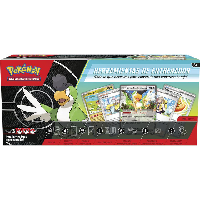 Estuche juego cartas coleccionables Herramientas de Entrenador Pokemon español