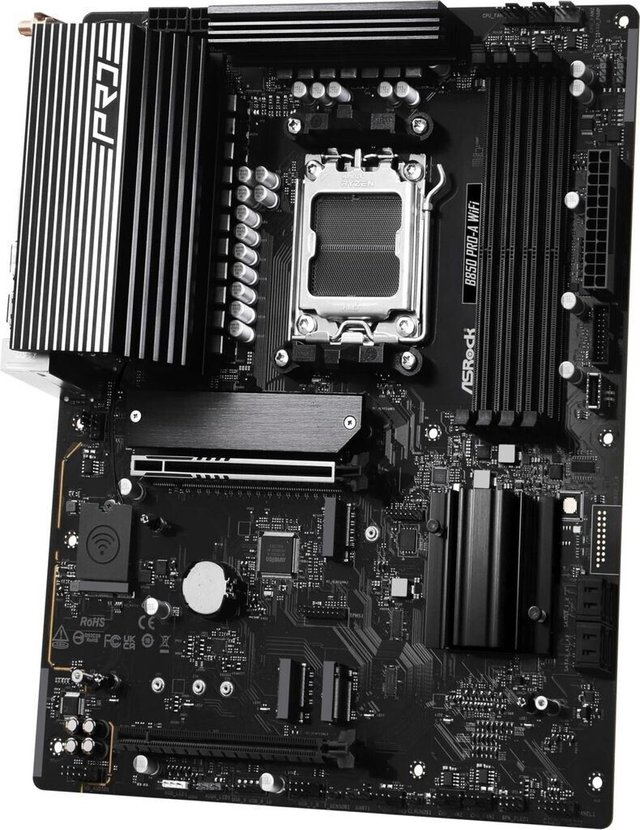 02.2.0131 – Scheda Madre ASRock B850 Pro‑A WiFi – ATX professionale nera con WiFi 7 per Ryzen 7000/8000/9000