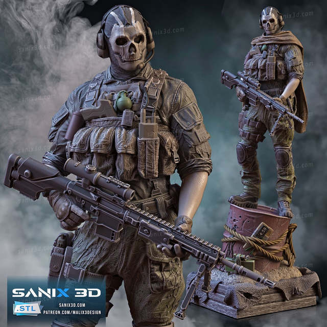 Statue GHOST (Call of) série GAMING