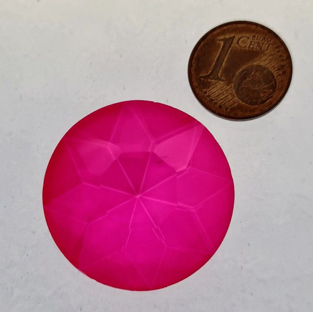 Fancy Chaton, Pink Neon Fluoreszierend, 27mm