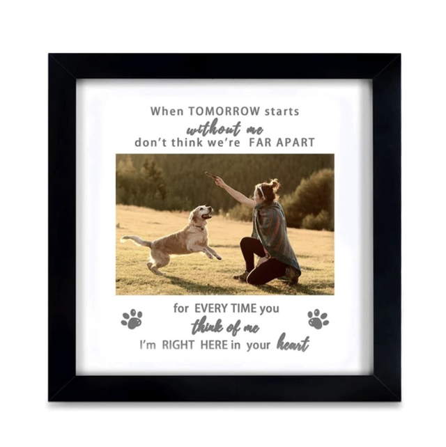 Black Pet Memorial Frame