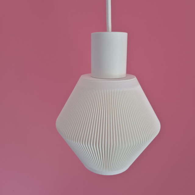 2- Abat-jour HEXA plissé Taille S E16 / E27