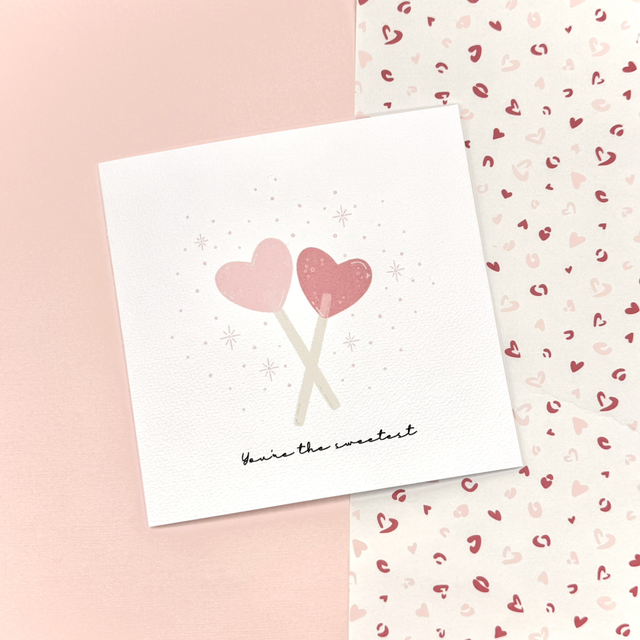 Sweet On You Greetings Card