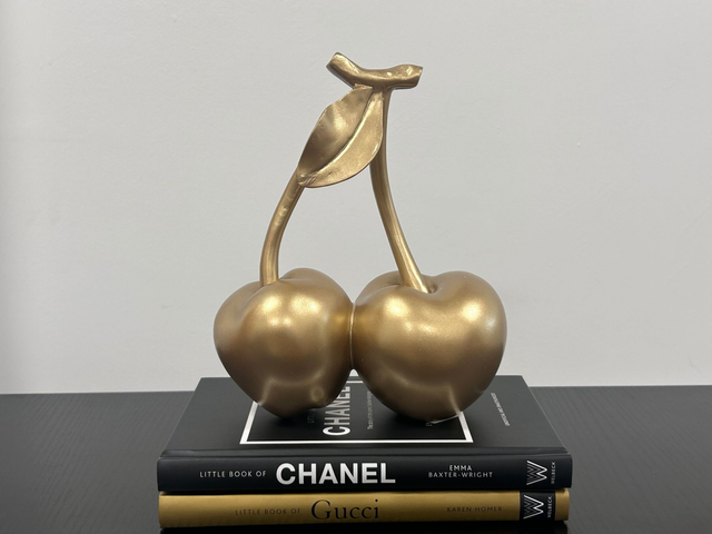 Gold Decorative Cherry Ornament