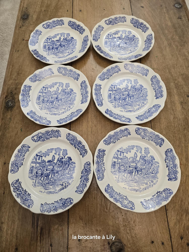 Assiettes à dessert Sarreguemines 