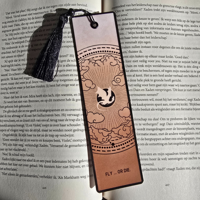 Fourth Wing - Luxury Bookmark with tassel