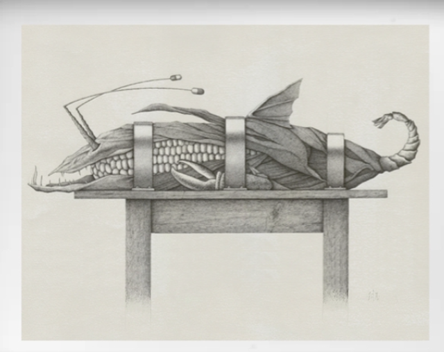 Preparatory Drawing for "Frankenfoodies" (Still)