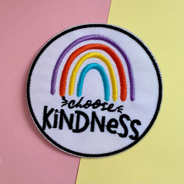Patch thermocollant arc en ciel Choose Kindness