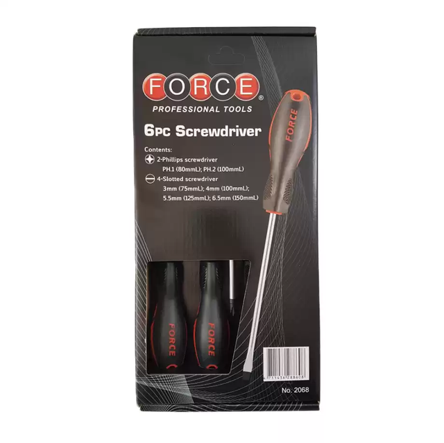 Schraubendreher-Set Flach & Kreuzkopf 6 Stück