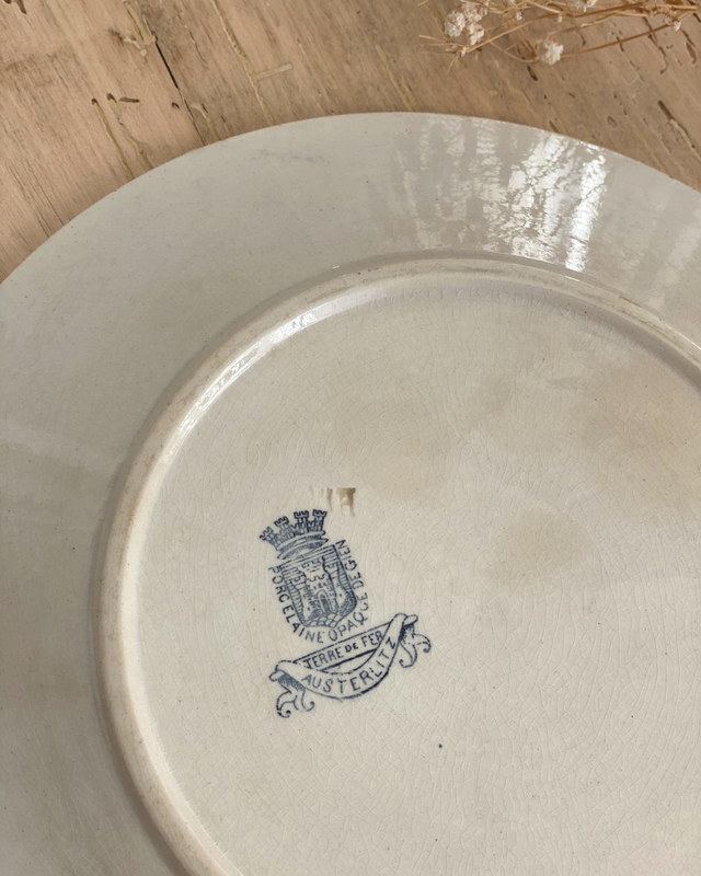 Assiette Gien Austerlitz plate (x1)