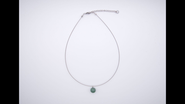 Collier pendentif agate mousse