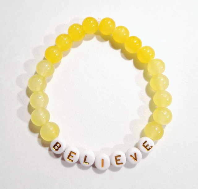 Believe beaded bracelet 