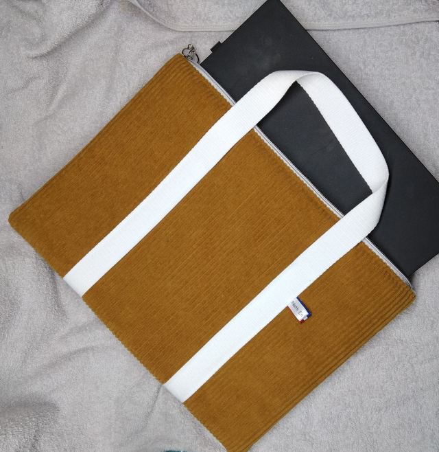 Sac ordinateur - ocre