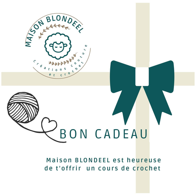 Carte cadeau cours de crochet 