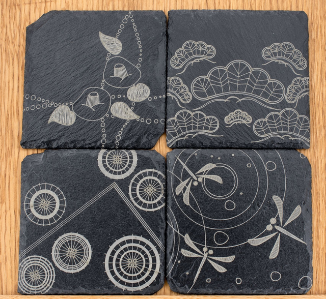 Irodori Japanese Design Bundle – 4 Original Laser Engraving Files (SVG, DXF, LBRN2, PNG, PDF)
