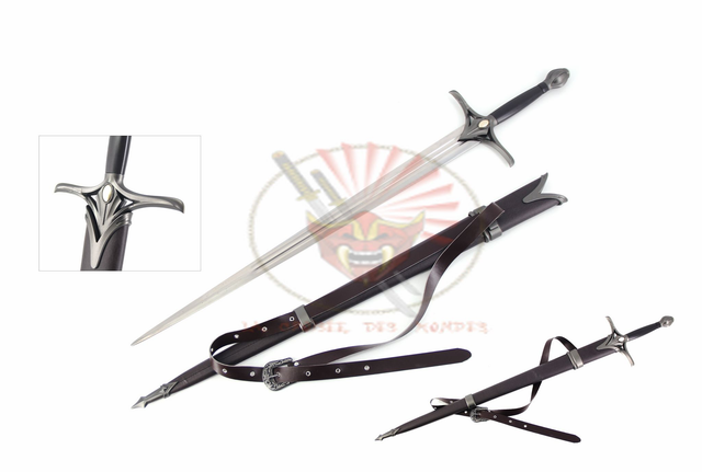 Les Anneaux de Pouvoir Epee Galadriel Sabre Elfique Epee Replique Acier + Fourreau (1)