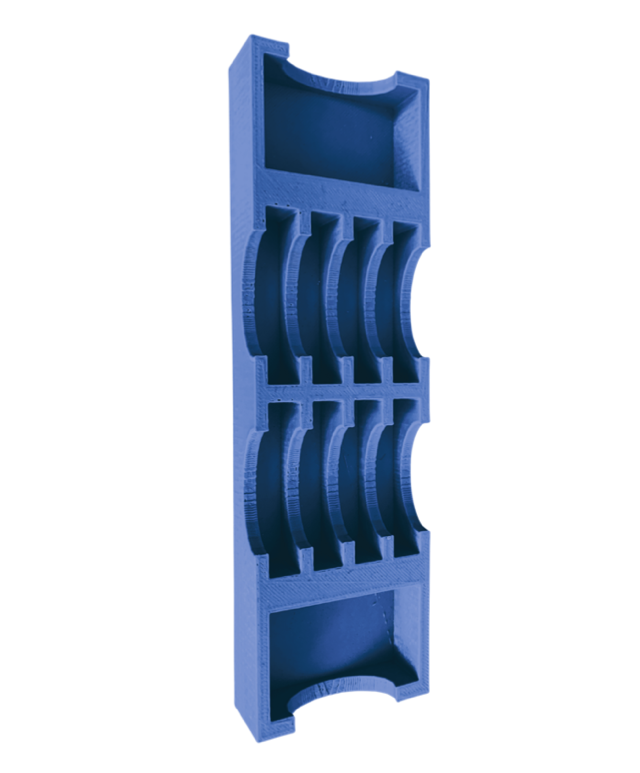 Dark blue ink dauber and sponge storage tray holder 