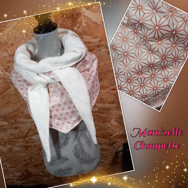 Maxi-châle motifs géométriques 