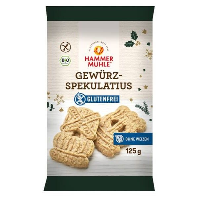 Hammermühle Gewürzspekulatius glutenfrei 125g Packung