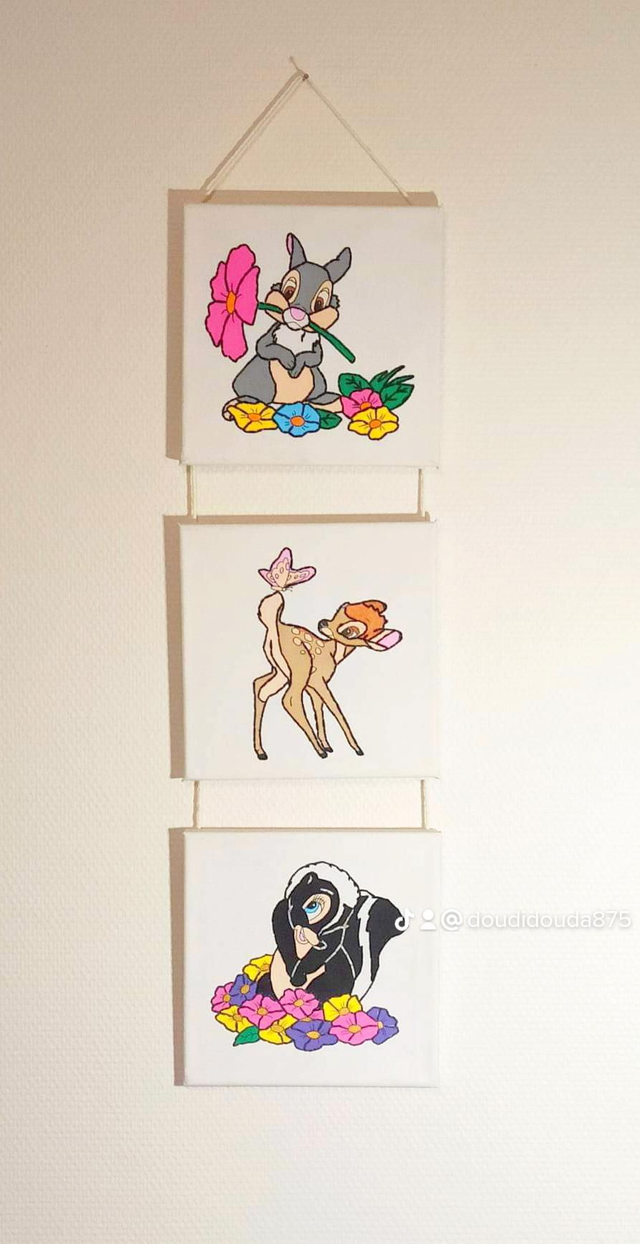 Ensemble de toiles brodées modèle n°3