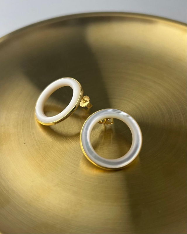 Orecchini Infinito in Madreperla