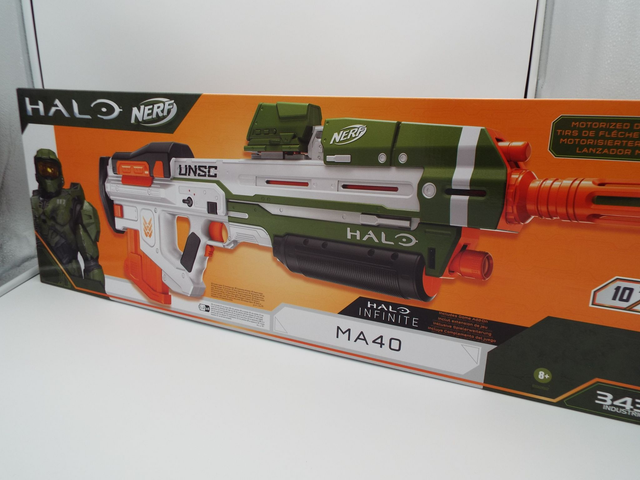 Halo Infinite Nerf Gun MA40 Motorised - Unsc RARE