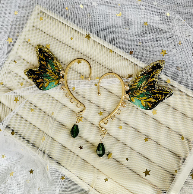 Vert forêt - earcuff