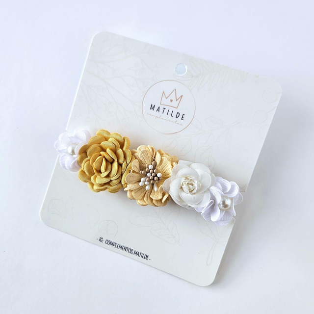 Cintillo Bebe - Amarillo - Rosa Ocre