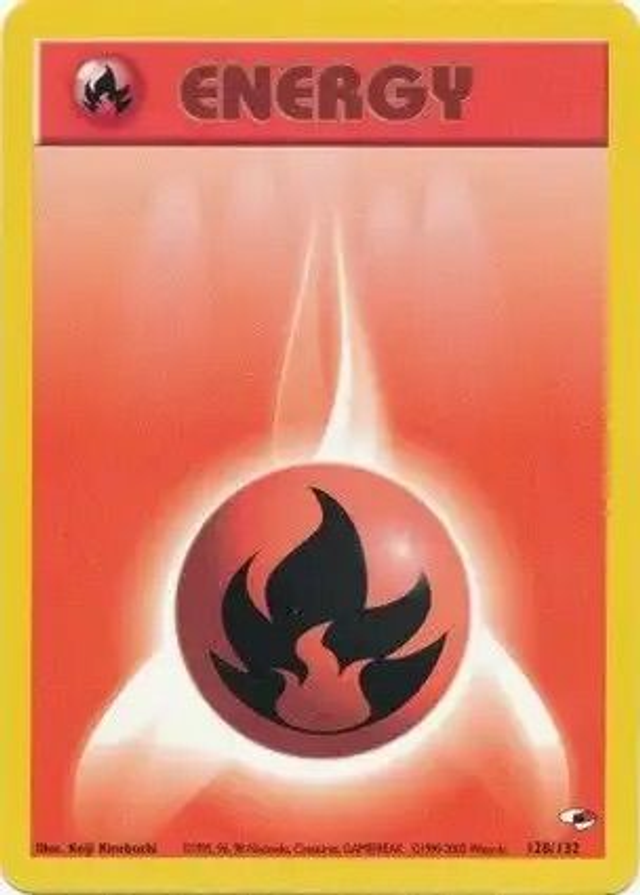 Fire Energy - 128/132 (Gym Heroes Unlimited)